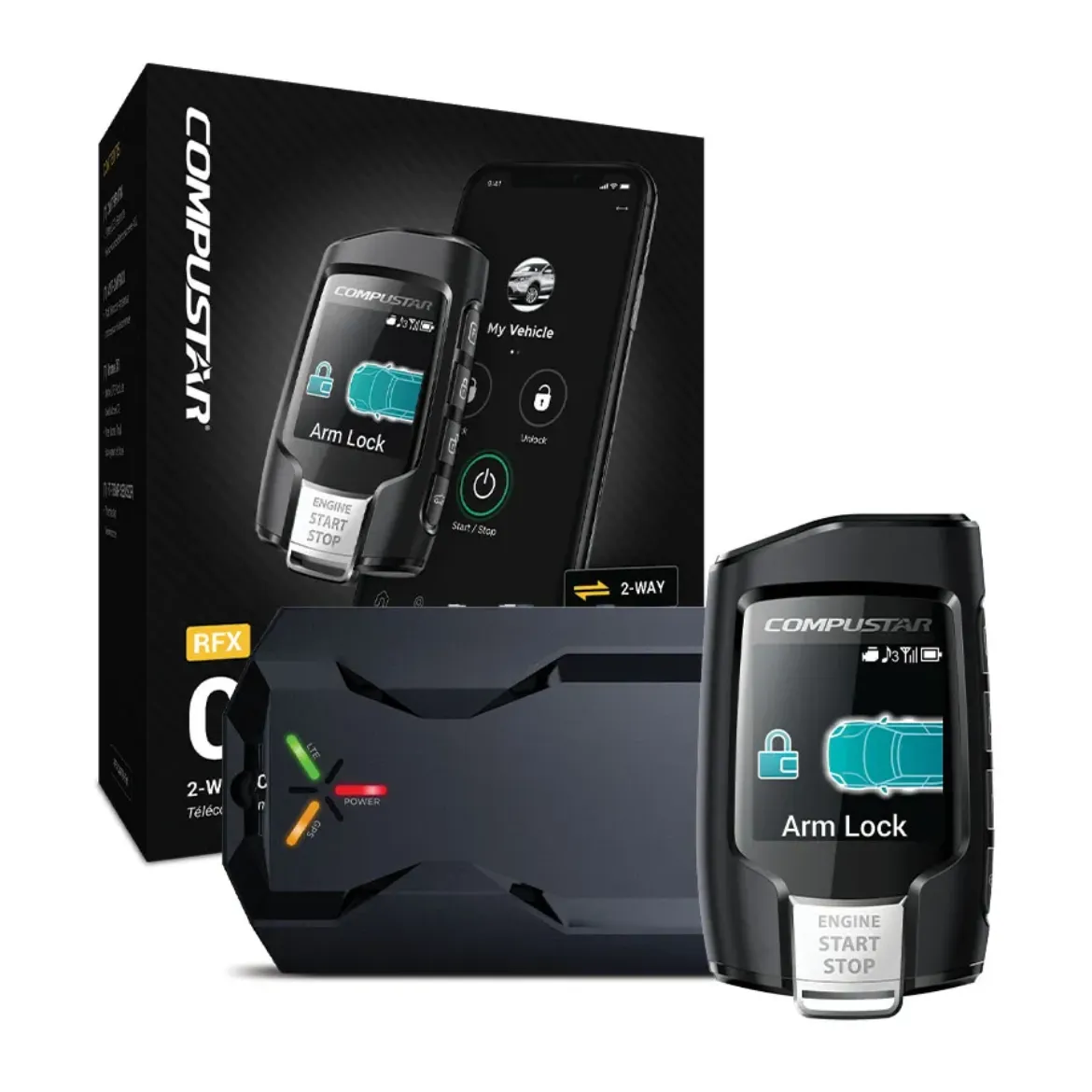 Compustar 2-Way Q9 FM Remote Kit With Drone X1