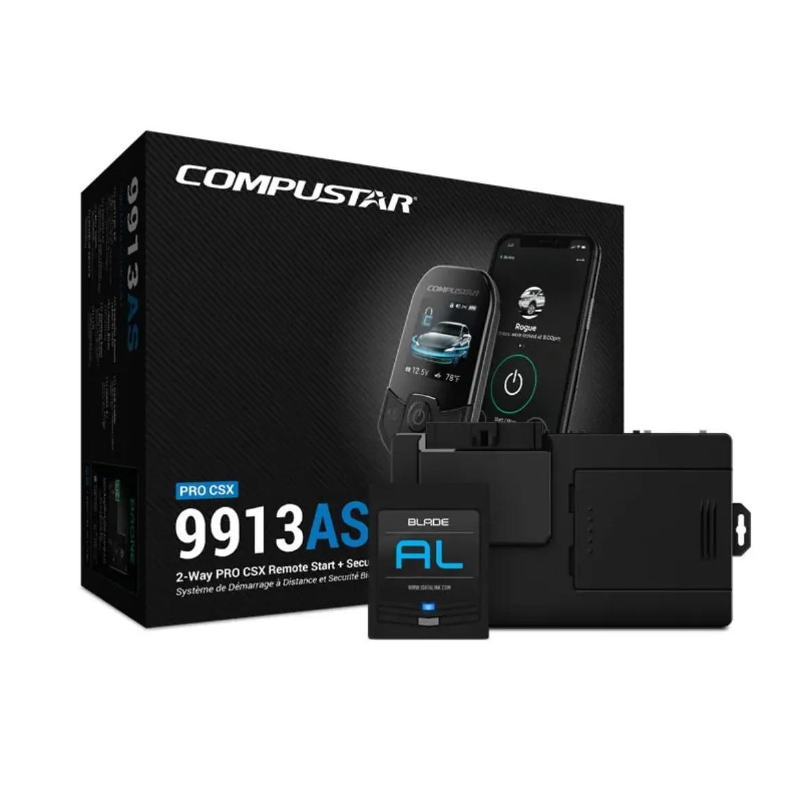 Compustar 2-Way T13 SF Drone Kit with FT-CMX-HC, Blade-AL, and FT-ALARMIT-KIT