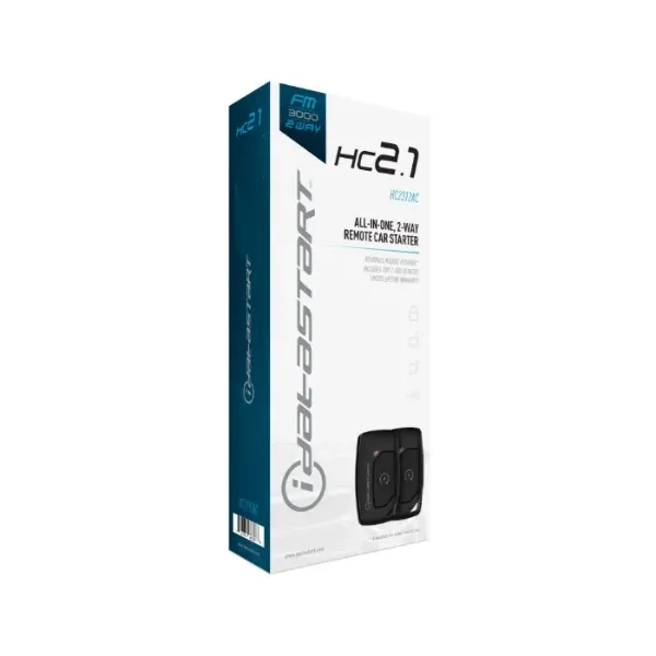 iDataStart HC2.1 2-Way 1-Button Universal Remote Start Kit (With 2-Way Companion Remote)